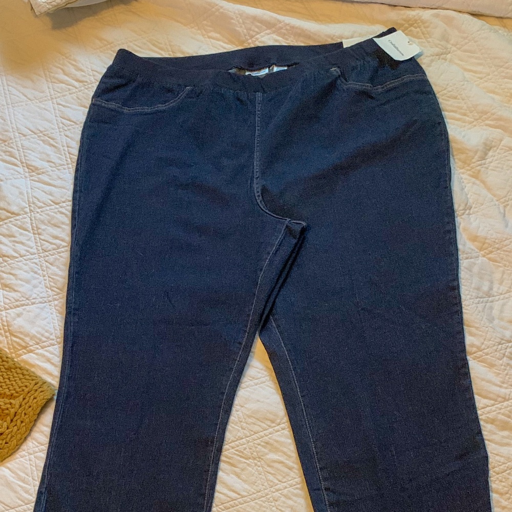 Croft & Barrow Dark Wash Stretch Jeans 3X Average